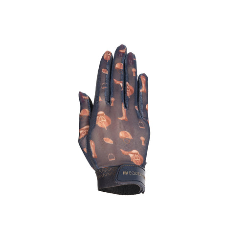 Hy Equestrian Elevate Country Riding Gloves #colour_navy-fossil
