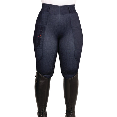 HyCONIC Ladies Valloria Denim Look Riding Tights #colour_navy
