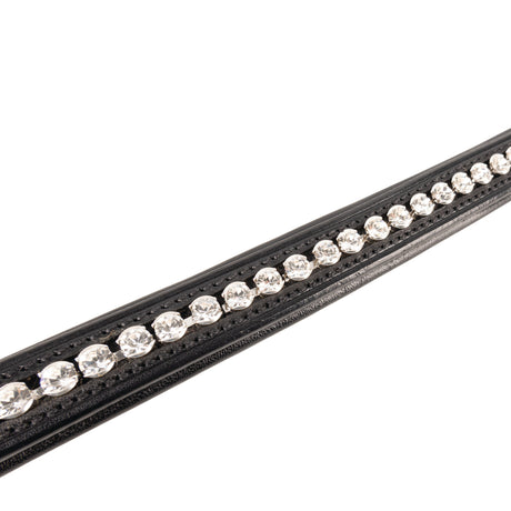 ProPresicce Signature Classic Diamante Browband by Hy Equestrian #colour_black-with-silver-diamantes