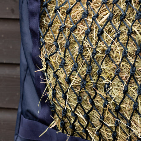 Hy Equestrian Slow Flow Pillow Hay Net #colour_navy