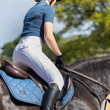 Woof Wear Vision Aura Close Contact Saddle Pad #colour_petrol-blue