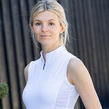 Woof Wear Ladies Sleeveless Tech Riding Shirt #colour_white