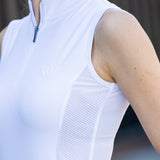 Woof Wear Ladies Sleeveless Tech Riding Shirt #colour_white