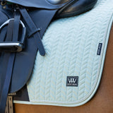 Woof Wear Herringbone Dressage Saddle Pad #colour_sage-green
