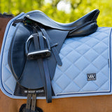 Woof Wear Vision Aura Dressage Saddle Pad #colour_steel-blue