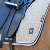 Woof Wear Herringbone Dressage Saddle Pad #colour_caramel