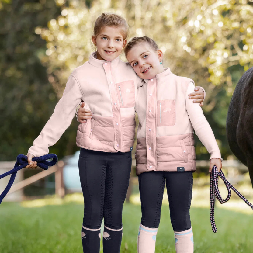 E.L.T Children's Lucky Malou Quilted Jacket #colour_pale-pink