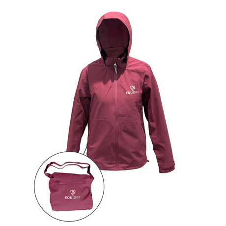 EQUIDRY Children's Nimbus Pack Away Jacket #colour_plum