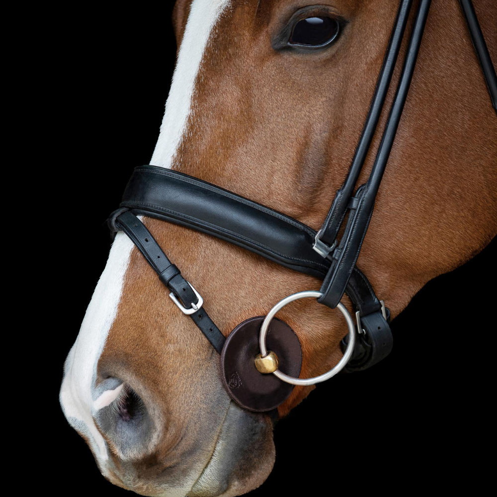 Acavallo Contoured Bit Guards Classic Gel #colour_brown