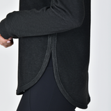 Weatherbeeta Ladies London Layer Long Sleeve Top #colour_black-marle