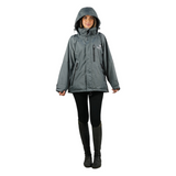 EQUIDRY Women's Thin Fleece Shortie #colour_grey-grey