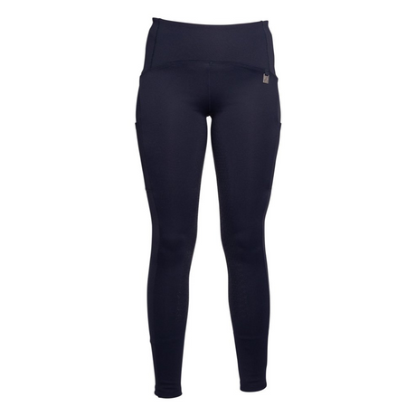 HKM Ladies Silicone Full Seat Riding Leggings -Arezzo- #colour_deep-blue