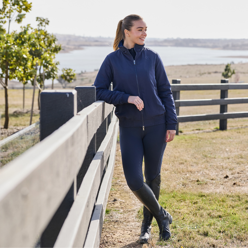 Dublin Zip Through Ladies Blouson Team Jacket #colour_navy