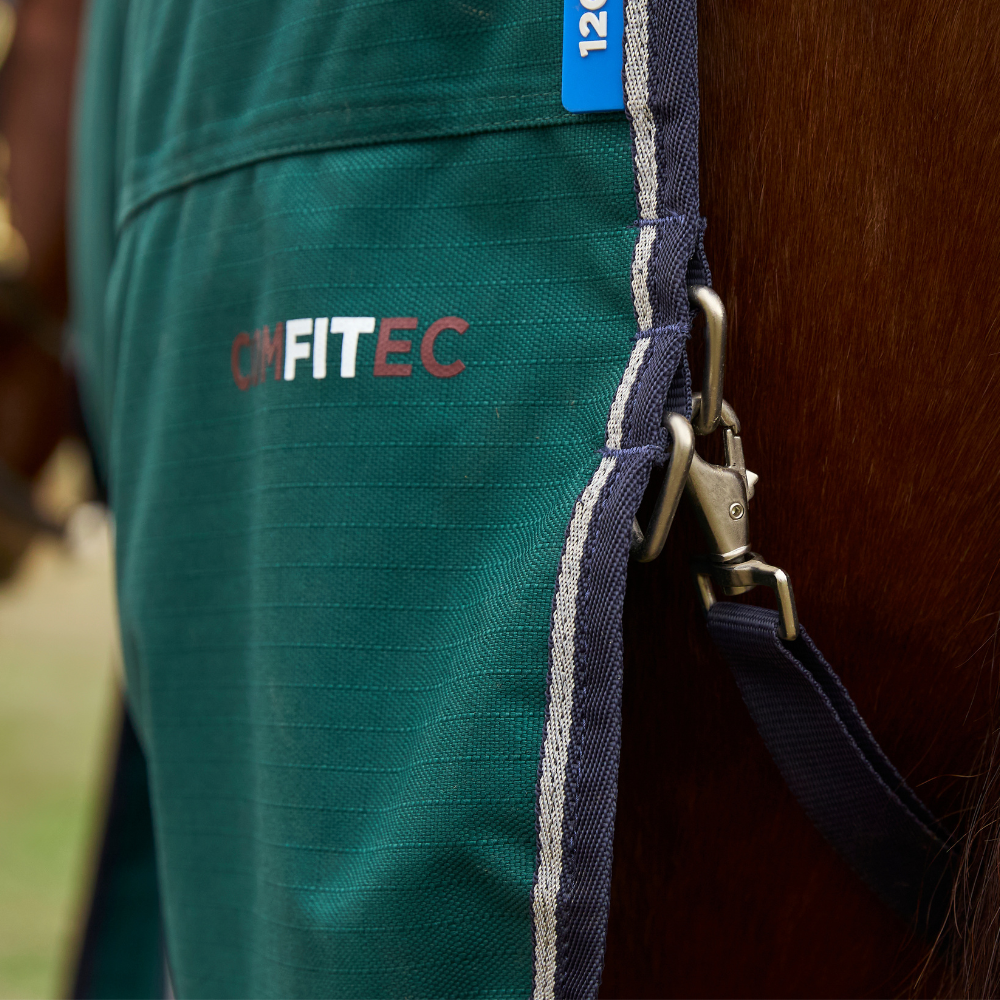 Weatherbeeta Comfitec Plus Dynamic 0G Turnout #colour_forest-green-navy