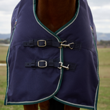 Weatherbeeta Comfitec Plus Dynamic 220G High Neck Turnout #colour_navy-forest-green