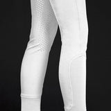 Mountain Horse Children's Crown Knee Grip Breeches #colour_white