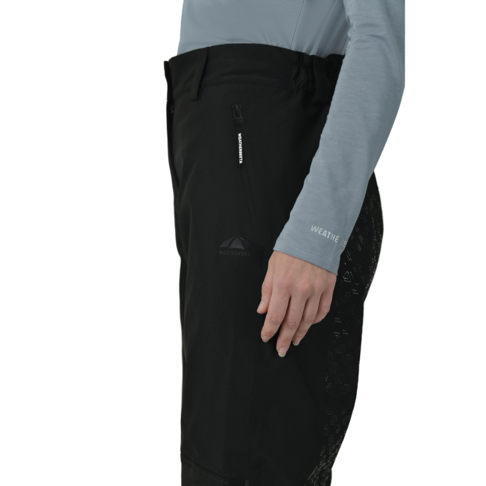 Weatherbeeta Ladies Rayne Waterproof Overtrousers II #colour_black-white