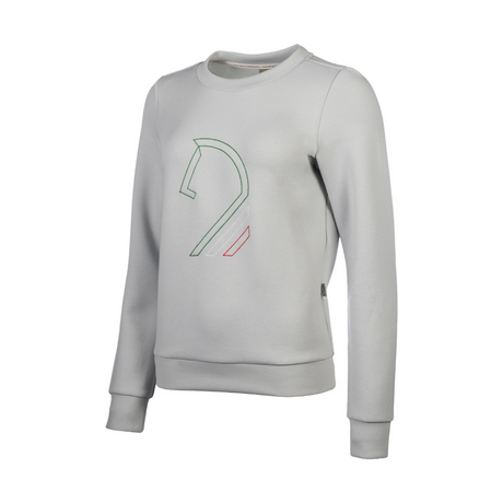 HKM Women's Sweater -Livigno Horse Head- #colour_stone-grey