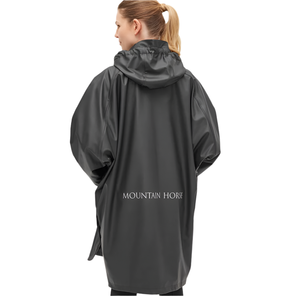 Mountain Horse Drizzle Rain Poncho #colour_black