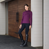Dublin Ladies Breathable Long Sleeve Riding Top #colour_purple-violet