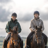 EQUIDRY Women's Thin Fleece Shortie #colour_black-forest-green