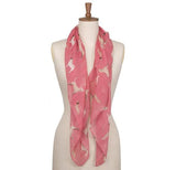 Toggi Ladies Riley Square Scarf #colour_deep-blush-dog-print