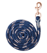 Waldhausen Lurex Rosé Snap Hook Lead Rope #colour_night-blue
