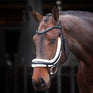 Shires Velociti Rapida Fleece Curved Flash Noseband #colour_black