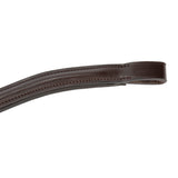 Shires Velociti Lusso Curved Browband #colour_havana