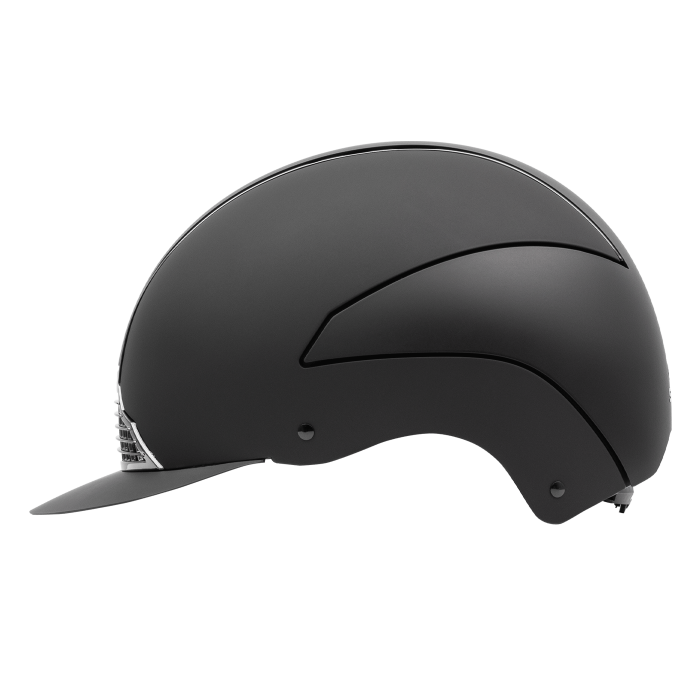 SWING H24 Chrome Riding Hat #colour_matt-black