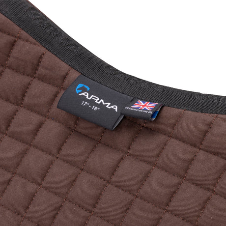 Shires ARMA Deluxe Cotton Numnah #colour_brown