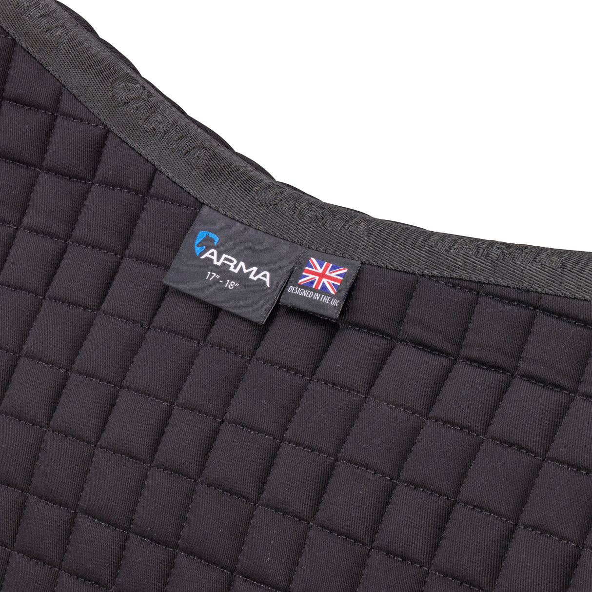 Shires ARMA Deluxe Cotton Jump Saddlecloth #colour_black