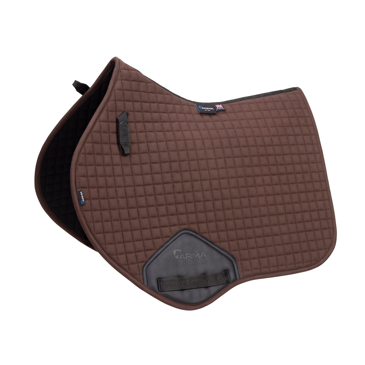 Shires ARMA Deluxe Cotton Jump Saddlecloth #colour_brown