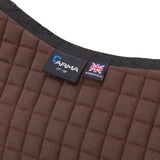 Shires ARMA Deluxe Cotton Jump Saddlecloth #colour_brown