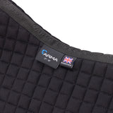 Shires ARMA Deluxe Cotton Half Pad #colour_black-black