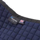 Shires ARMA Deluxe Cotton Half Pad #colour_navy-navy