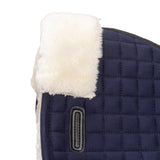 Shires ARMA Deluxe Cotton Half Pad #colour_navy-natural