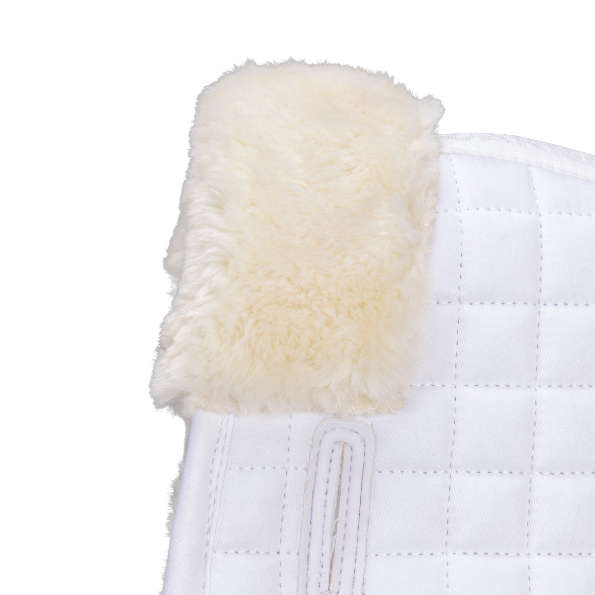 Shires ARMA Deluxe Cotton Half Pad #colour_white-natural