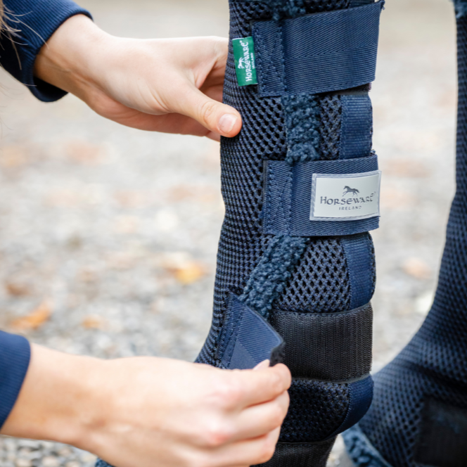 Horseware Ireland Show Ready Wraps #colour_navy-silver