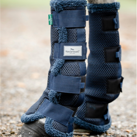 Horseware Ireland Show Ready Wraps #colour_navy-silver