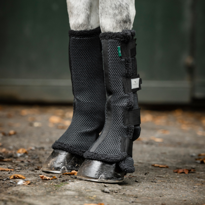 Horseware Ireland Show Ready Wraps #colour_black-silver