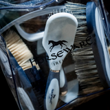 Horseware Ireland Newmarket Grooming Brush Set #colour_whitney-navy