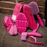 Horseware Ireland Newmarket Grooming Brush Set #colour_whitney-pink