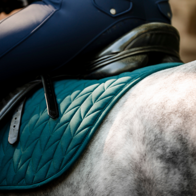 Horseware Ireland Close Contact Saddle Pad #colour_dynasty-green