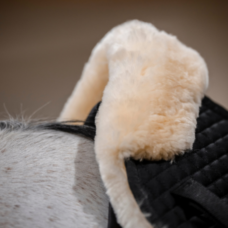 Horseware Ireland Sheepskin Halfpad #colour_black-natural
