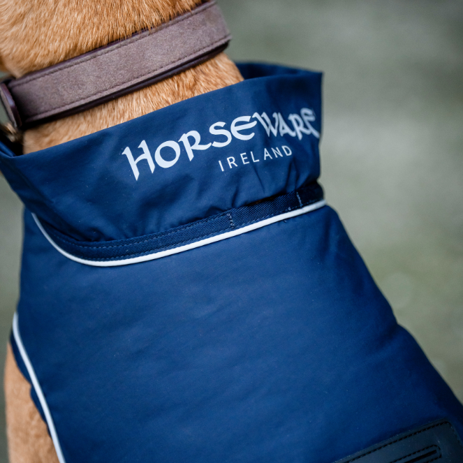 Horseware Ireland Signature 100g Dog Rain Coat #colour_navy