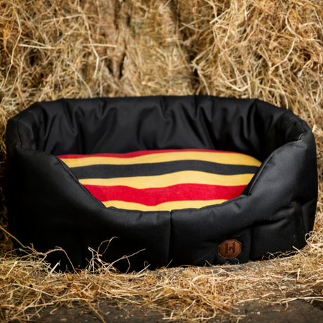 Horseware Ireland Newmarket Dog Bed #colour_whitney-gold