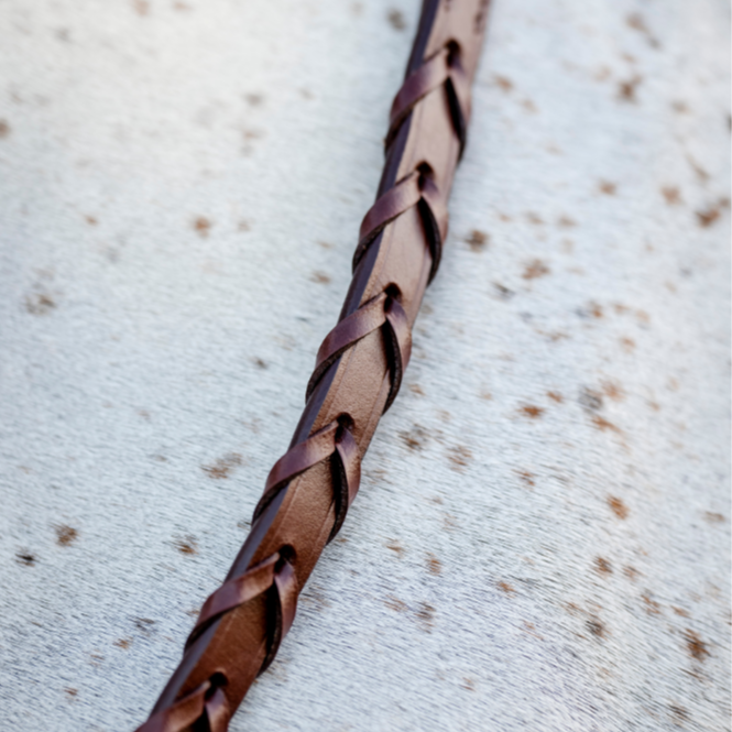 Horseware Ireland Pony Hunter Cavesson Bridle with Reins #colour_dark-tan