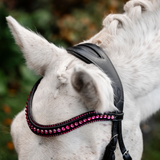 Horseware Ireland Pony Diamante Flash Bridle #colour_black-pink