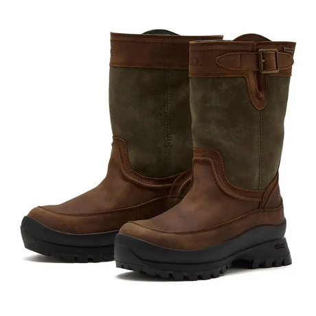 Chatham Windsor Waterproof Mid Calf Boots #colour_dark brown-green